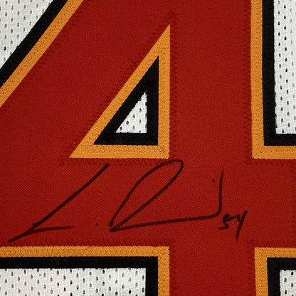 Autographed/Signed Lavonte David Tampa Bay White Football Jersey JSA COA