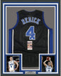 Framed Autographed/Signed JJ J.J. Redick 35x39 Duke Black College Basketball Jersey JSA COA