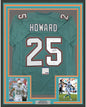 Framed Autographed/Signed Xavien Howard 35x39 Miami Teal Football Jersey PSA/DNA COA