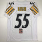 Autographed/Signed Devin Bush Pittsburgh White Football Jersey JSA COA