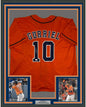 Framed Autographed/Signed Yulieski Yuli Gurriel 35x39 Houston Orange Baseball Jersey JSA COA