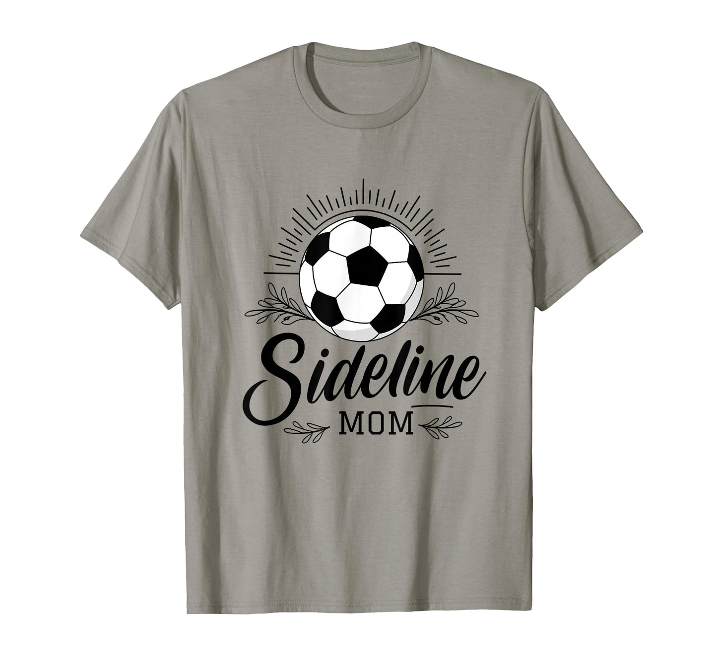 Sideline Mom Soccer Game Days Soccer T-Shirt - Minimalist Print for Adults