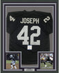 Framed Autographed/Signed Karl Joseph 35x39 Oakland Black Football Jersey Beckett BAS COA