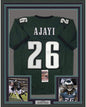 Framed Autographed/Signed Jay Ajayi 35x39#26 Philadelphia Eagles Green Football Jersey JSA COA