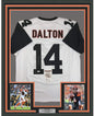 Framed Autographed/Signed Andy Dalton 35x39 Cincinnati Color Rush Football Jersey JSA COA