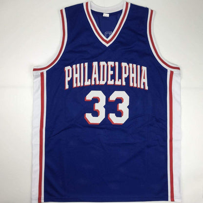 Autographed/Signed Tobias Harris Philadelphia Blue Basketball Jersey JSA COA