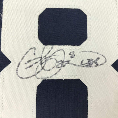 Framed Autographed/Signed Cat Osterman USA 35x39 United States Blue Team Softball Jersey JSA COA