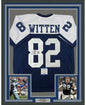 Framed Autographed/Signed Jason Witten 35x39 Dallas Thanksgiving Day Football Jersey Beckett BAS COA