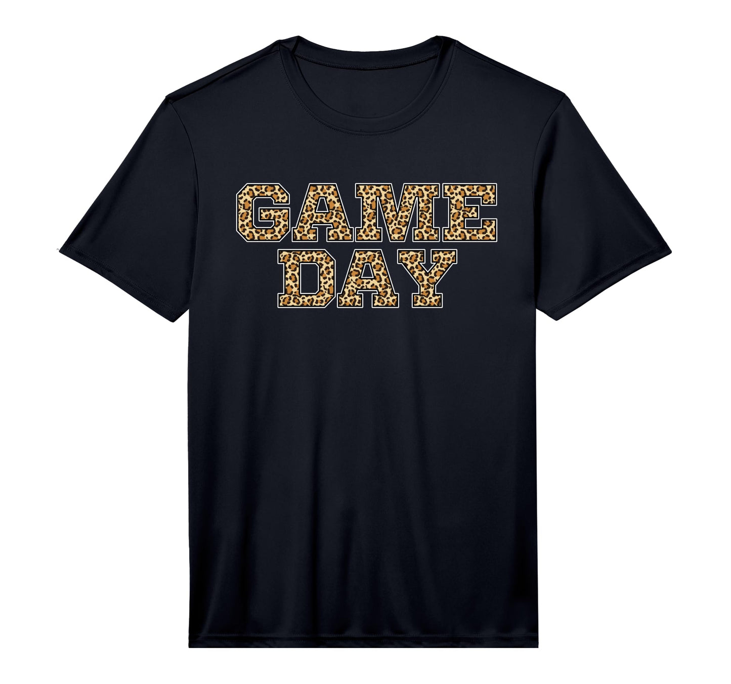 Game Day Leopard Animal Sports T-Shirt - Streetwear Style for Adults