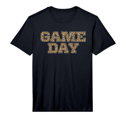 Game Day Leopard Animal Sports T-Shirt - Streetwear Style for Adults