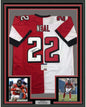 Framed Autographed/Signed Keanu Neal 35x39 Atlanta Splite Football Jersey PSA/DNA COA