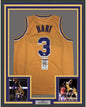 Framed Autographed/Signed Josh Hart 35x39 Los Angeles LA #3 Yellow Basketball Jersey JSA COA