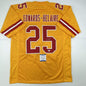 Autographed/Signed Clyde Edwards-Helaire Kansas City Yellow Football Jersey Beckett BAS COA