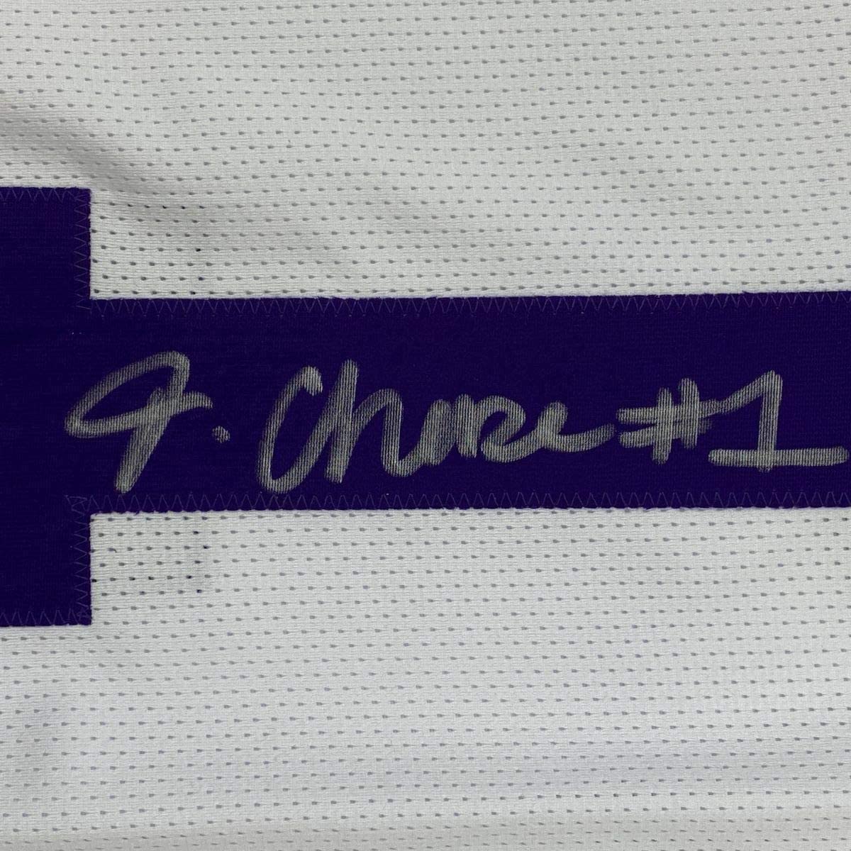 Framed Autographed/Signed Ja'Marr Chase 35x39 LSU White College Football Jersey Beckett BAS COA