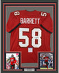 Framed Autographed/Signed Shaquil Shaq Barrett 35x39 Tampa Bay Red Football Jersey PSA/DNA COA