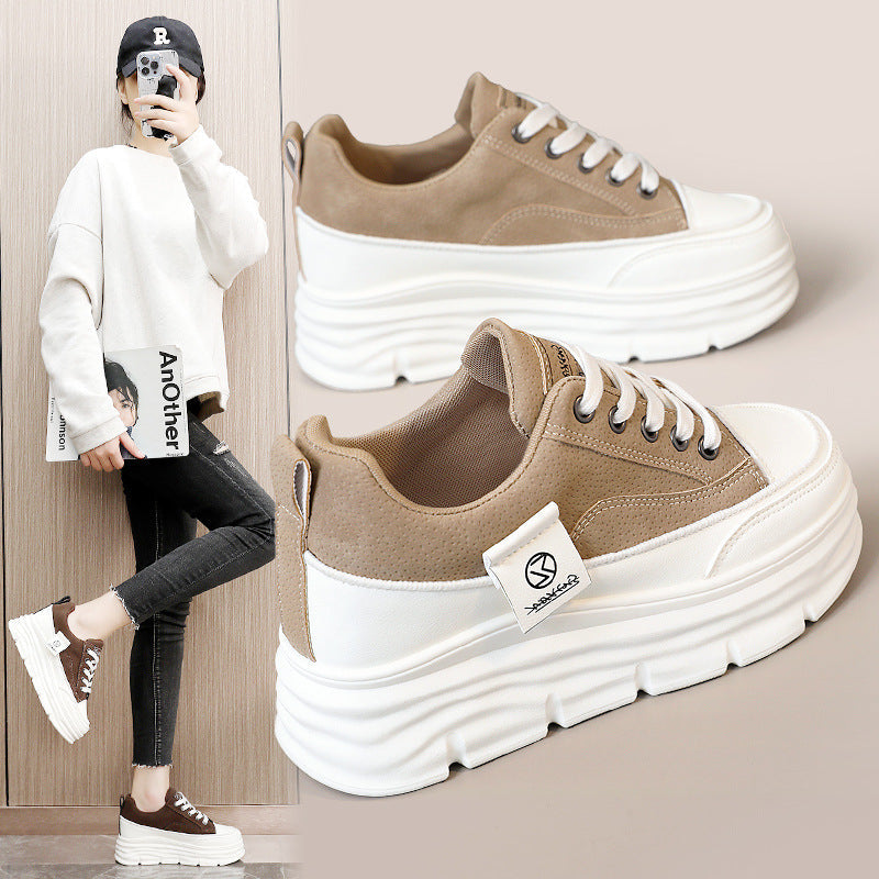 Women's Hidden-Heel Thick-Soled Durable All-Match Breathable Sneakers