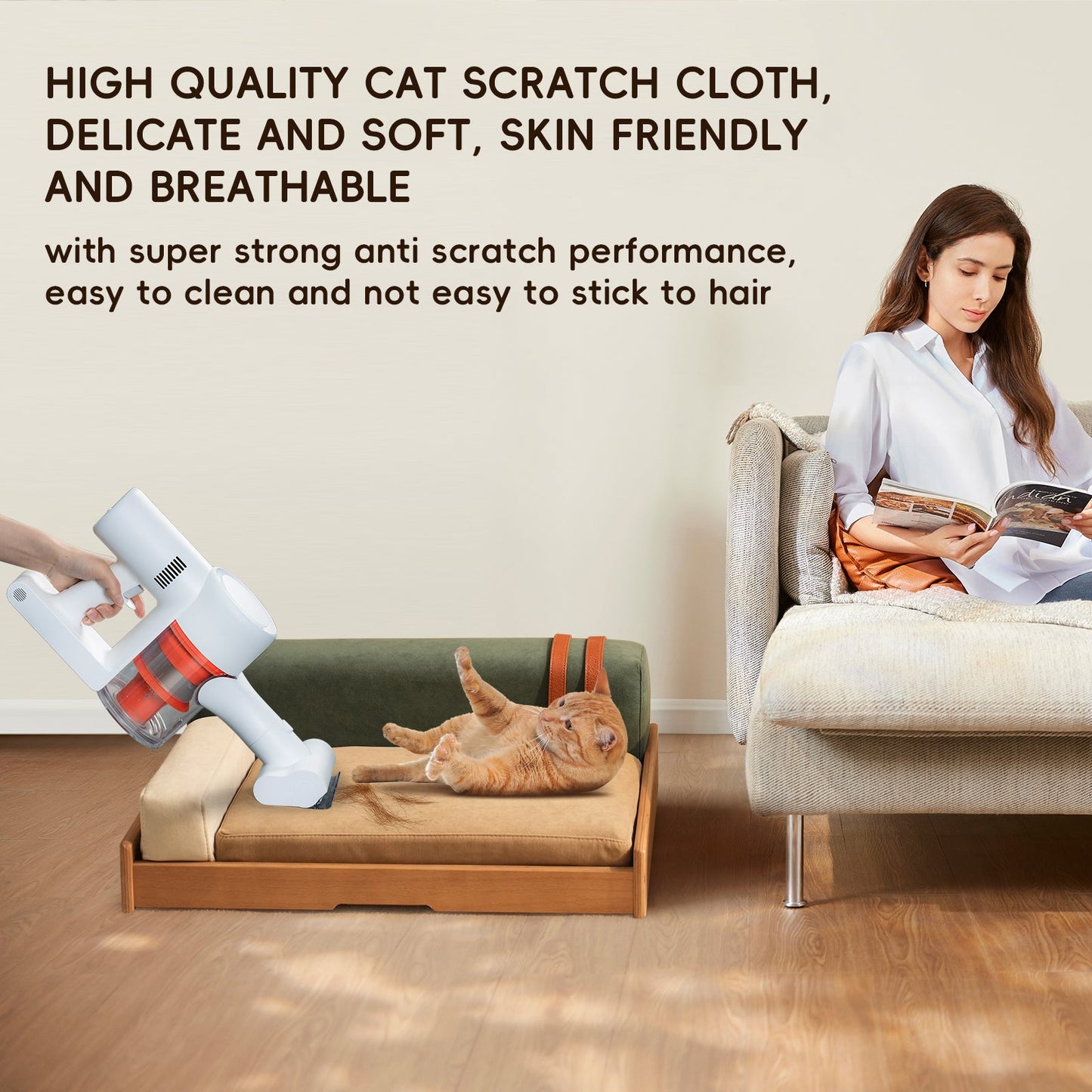 Modern Wooden Pet Bed for Cats and Dogs