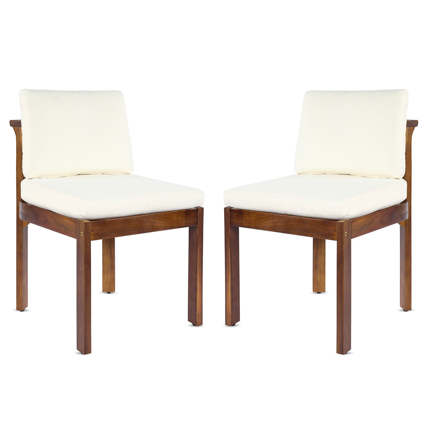 Acacia Wood Outdoor Dining Chair (Set of 2)
