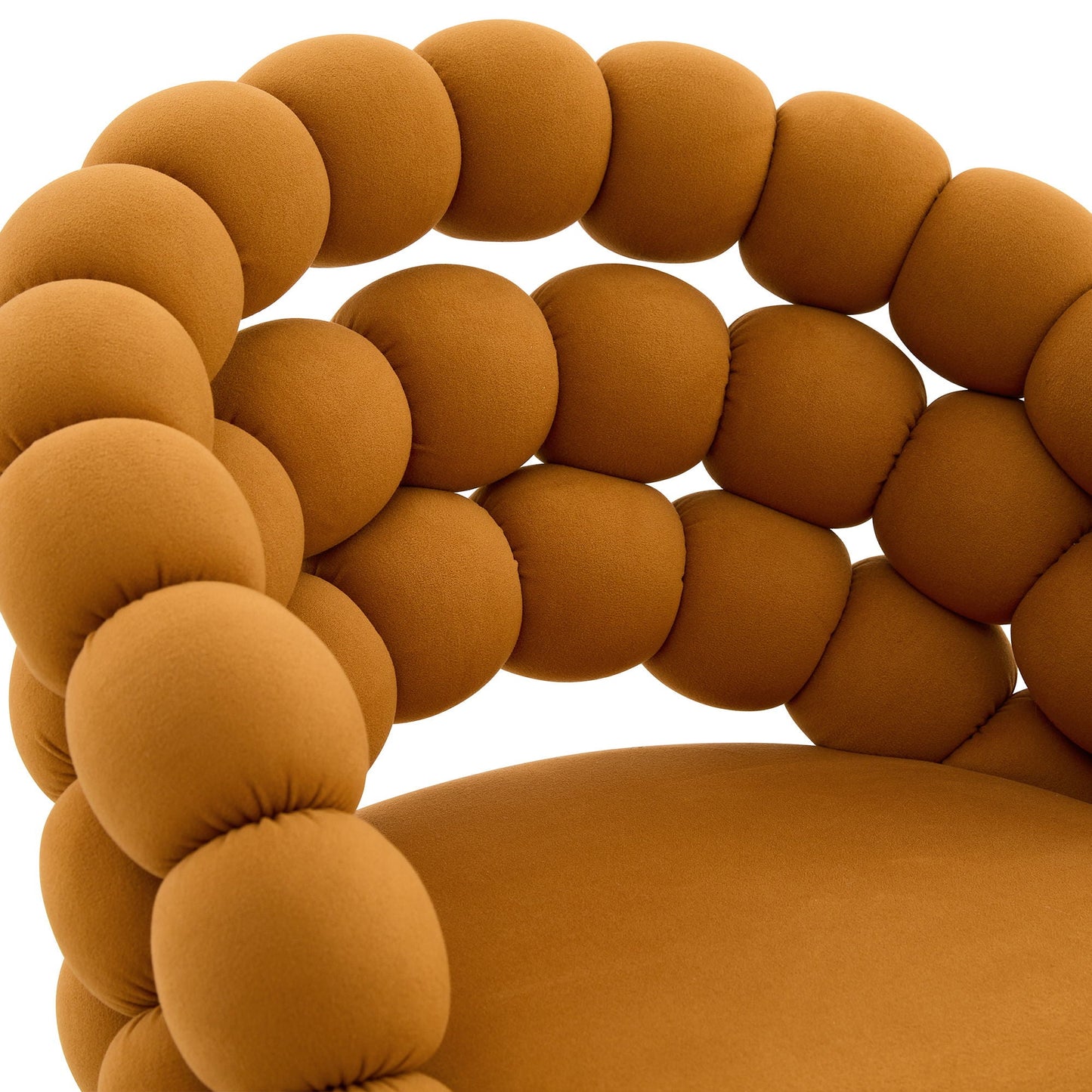 Bubble, Ball Chain Tufted Bar Chairs For Kitchen Island & Home Bar (Set of 2)