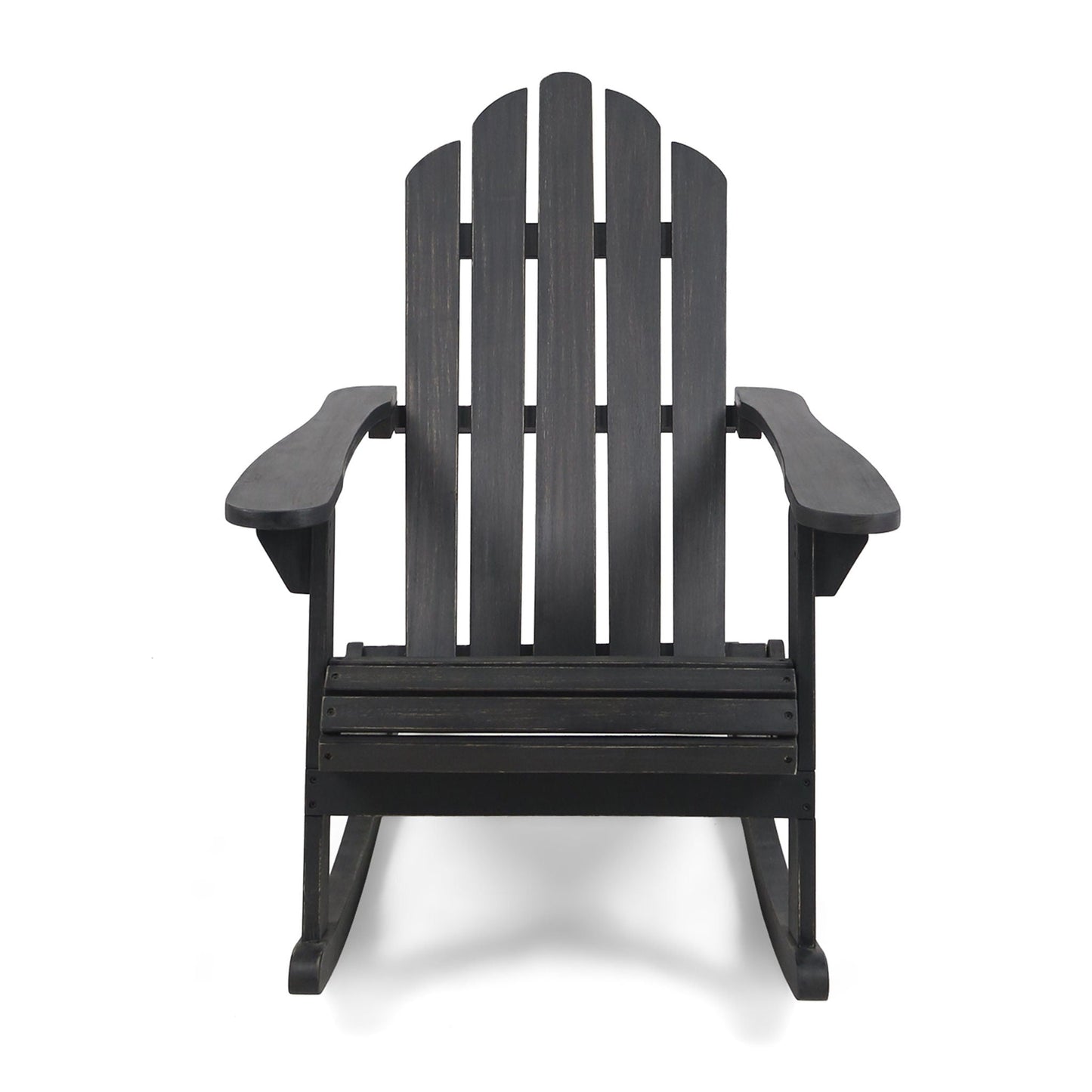 Echoes Outdoor Acacia Wood Adirondack Rocking Chair