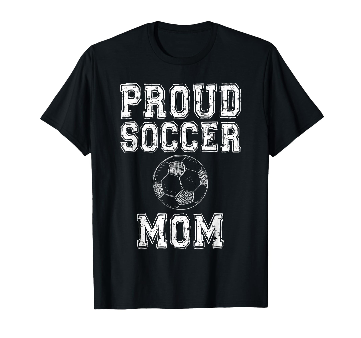 Proud Soccer Mom Game Day Sports T-Shirt - Custom Art Print for Adults
