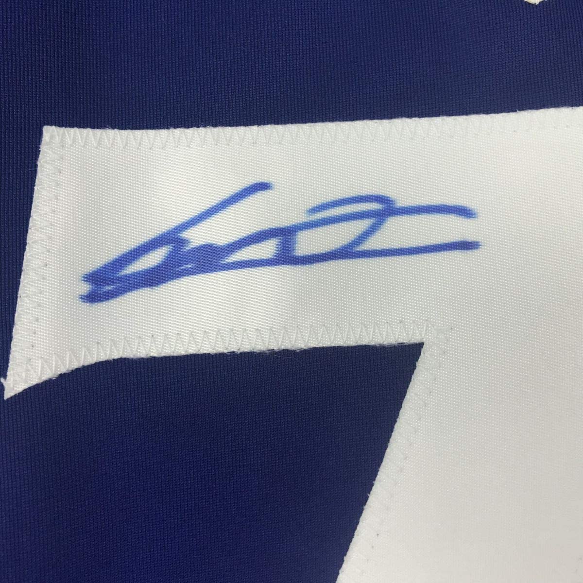 Framed Autographed/Signed Vladimir Vlad Guerrero Jr. 35x39 Toronto Blue Baseball Jersey JSA COA