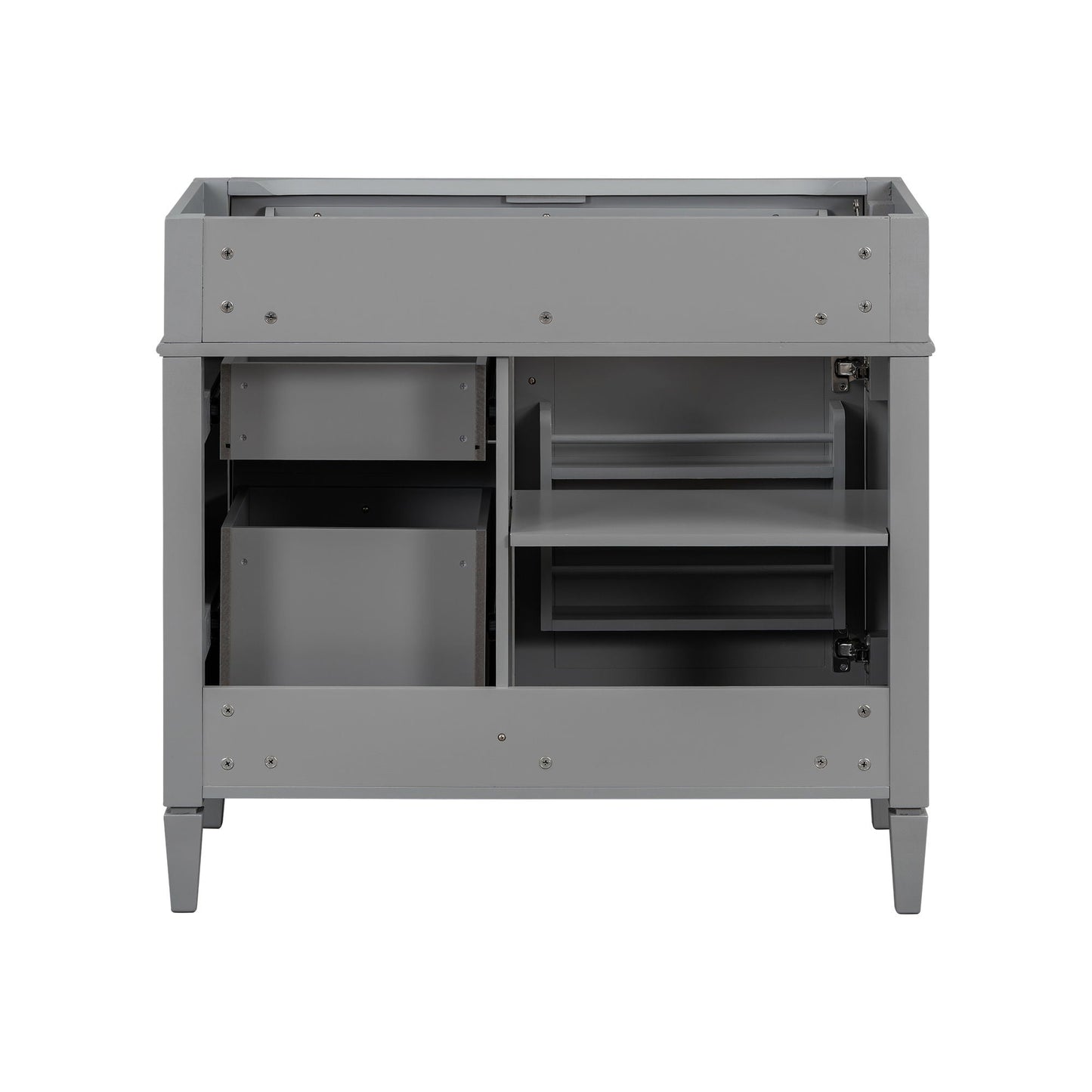 Bathroom Vanity With 2 Drawers And Tip-Out Drawer, Storage Cabinet