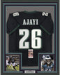 Framed Autographed/Signed Jay Ajayi 35x39#26 Philadelphia Eagles Black Football Jersey JSA COA