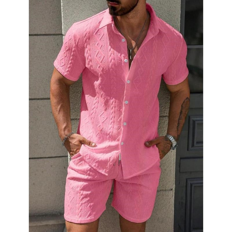Fashionable Mens Casual Shirt Set