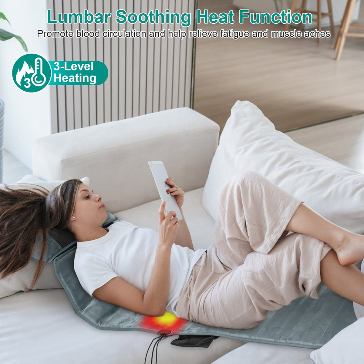 Full Body Electric Massage Mat with Heat & Vibration