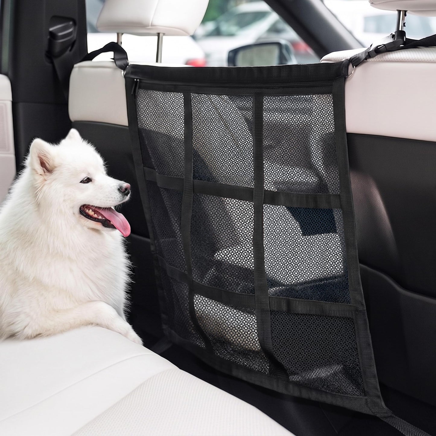 Dog Car Barrier For Sedans SUVs Trucks, Double-Layer Mesh, Easy Install