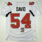 Autographed/Signed Lavonte David Tampa Bay White Football Jersey JSA COA