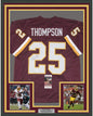 Framed Autographed/Signed Chris Thompson 35x39 Washington Burgundy Football Jersey JSA COA