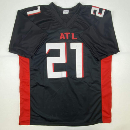 Autographed/Signed Todd Gurley II Atlanta Black Football Jersey Beckett BAS COA