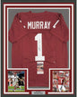Framed Autographed/Signed Kyler Murray 35x39 Oklahoma Maroon College Football Jersey JSA COA