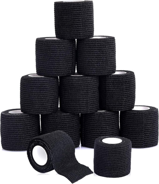 Self Adherent Cohesive Bandages Wrap 2" x 5 Yards, 12 Rolls