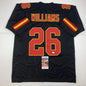 Autographed/Signed Damien Williams Kansas City Black Football Jersey JSA COA