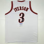 Autographed/Signed Allen Iverson Philadelphia White Basketball Jersey PSA/DNA COA