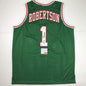 Autographed/Signed Oscar Robertson Milwaukee Green Basketball Jersey PSA/DNA COA