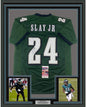 Framed Autographed/Signed Darius Slay Jr. 35x39 Philadelphia Green Football Jersey JSA COA