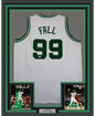 Framed Autographed/Signed Tacko Fall 35x39 Boston White Basketball Jersey PSA/DNA COA