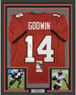 Framed Autographed/Signed Chris Godwin #14 35x39 Tampa Bay Red Football Jersey JSA COA