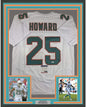 Framed Autographed/Signed Xavien Howard 35x39 Miami White Football Jersey PSA/DNA COA