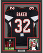 Framed Autographed/Signed Budda Baker 35x39 Arizona Black Football Jersey Beckett BAS COA