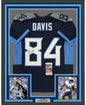 Framed Autographed/Signed Corey Davis 35x39 Tennessee 2018 Dark Blue Football Jersey JSA COA