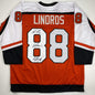 Autographed/Signed Legion of Doom Eric Lindros, John LeClair & Mikail Renberg Philadelphia Orange Hockey Jersey JSA COA