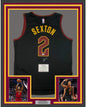Framed Autographed/Signed Collin Sexton 35x39 Cleveland Cavaliers Black Basketball Jersey Fanatics COA