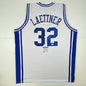 Autographed/Signed Christian Laettner Duke The Shot White College Basketball Jersey PSA/DNA COA
