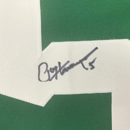 Autographed/Signed Paul Hornung Notre Dame Green College Football Jersey JSA COA