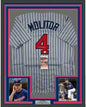 Framed Autographed/Signed Paul Molitor 35x39 Minnesota Pinstripe Baseball Jersey JSA COA